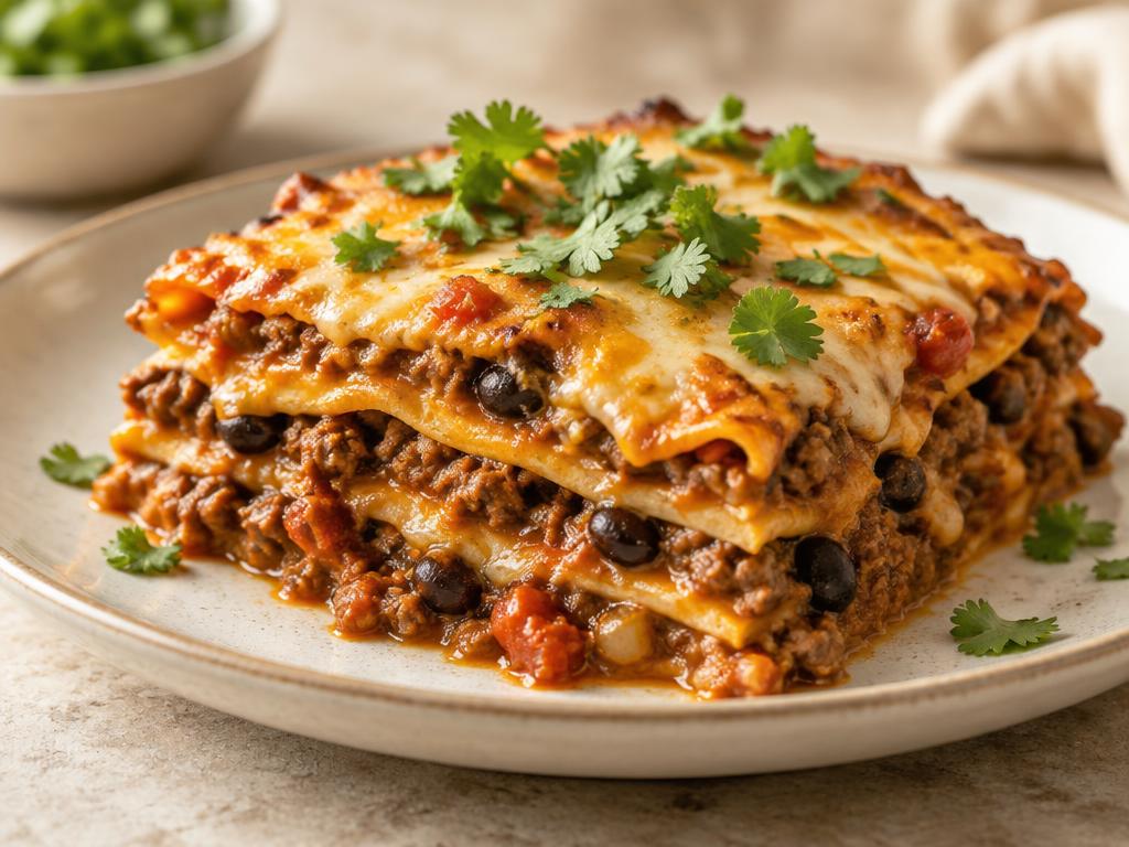 Lasaña mexicana
